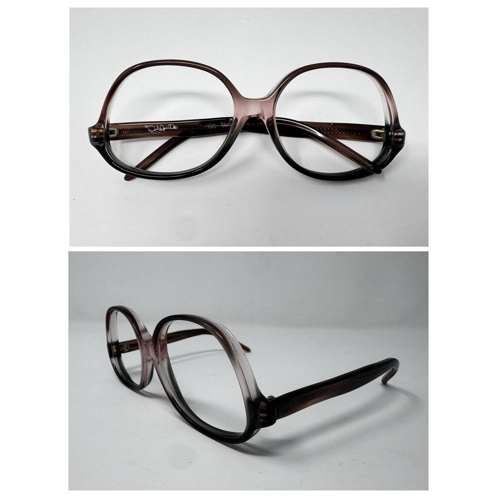 Victory USA Vintage 70s Womens Eyeglass Frames Pink Brown Fade 52-12-135
